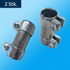 Uitlaatpijpverbinder 45x125 mm - Binnen ⌀ 45,00 mm Buiten ⌀ 49,50 mm Lengte 125,00 mm