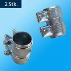 Uitlaatpijpverbinder 45x90 mm - Binnen ⌀ 48,00 mm Buiten ⌀ 49,50 mm Lengte 90,00 mm